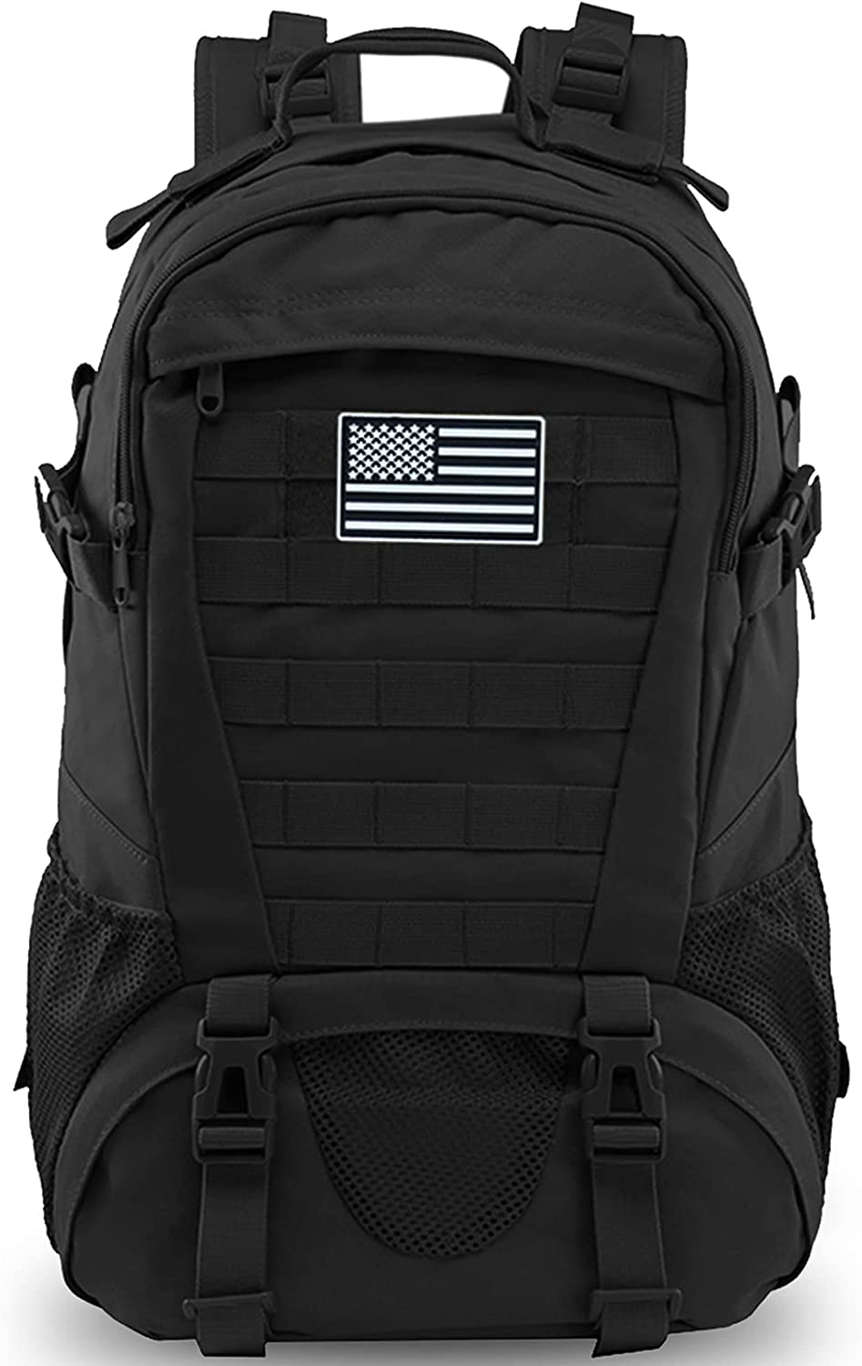 Jueachy Tactical Backpack for Men Hiking Day Pack Molle Military Rucksack Waterproof 30L EDC Bag with USA Flag Patch - Image 1